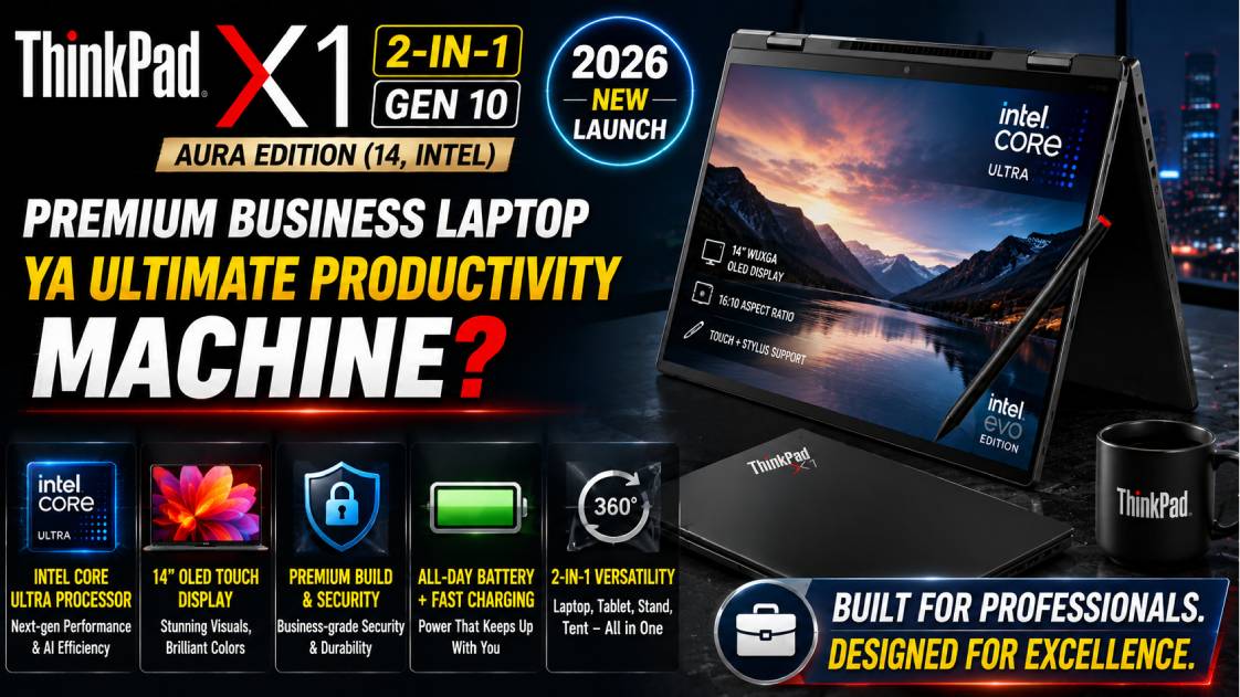 ThinkPad X1 2-in-1 Gen 10 Aura Edition Review 2026 – Premium Business Laptop with AI Features